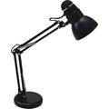 Matte Black Swing Arm Desk Lamp, Weighted Base, 22x22 Reach G907