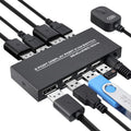 4K@60Hz DP KVM Switch with 2 DP Cable and 2 USB Cable H195873