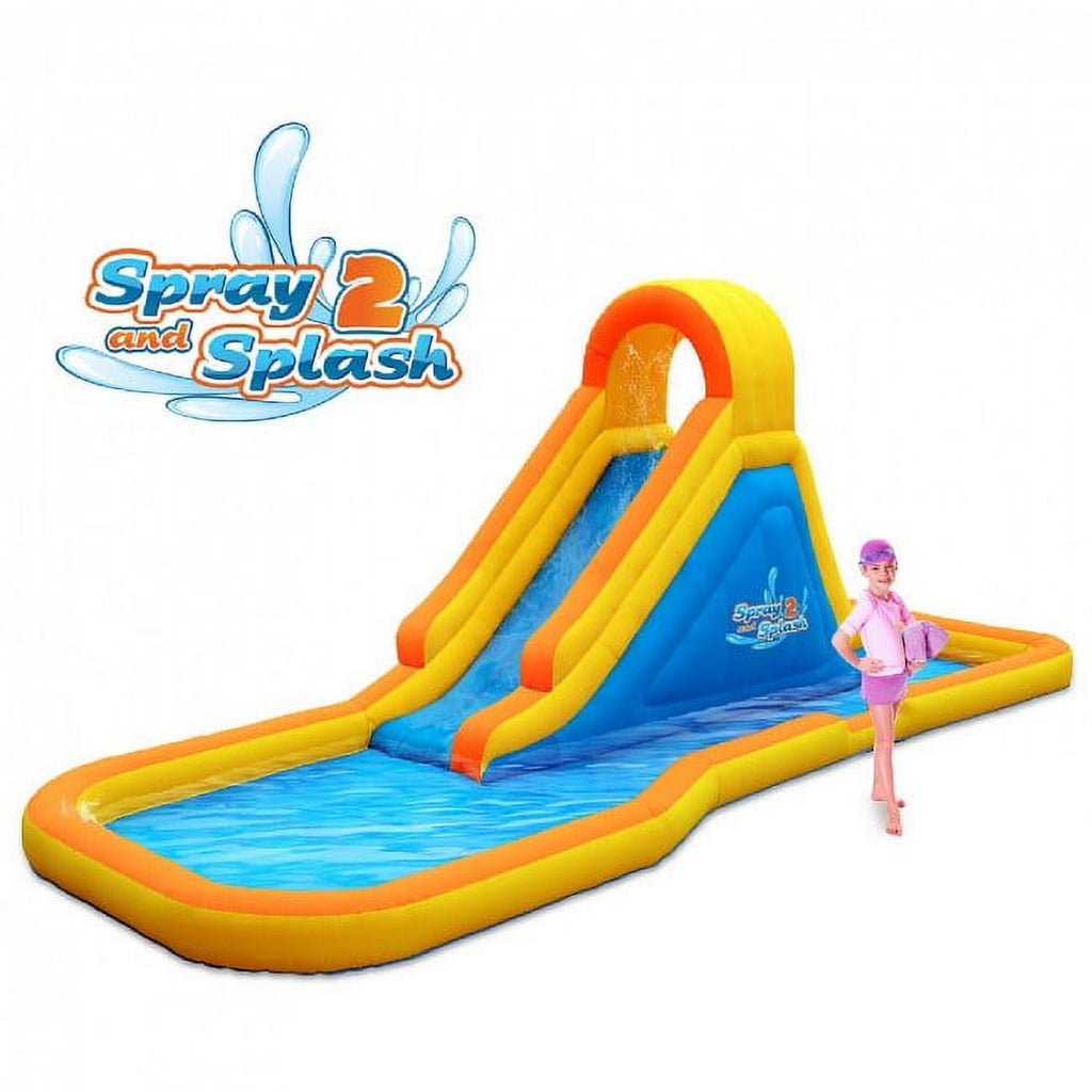Inflatable Water Slide with Splash Area Q16276