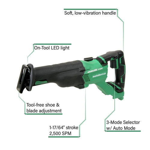 18V Brushless Reciprocating Saw W366