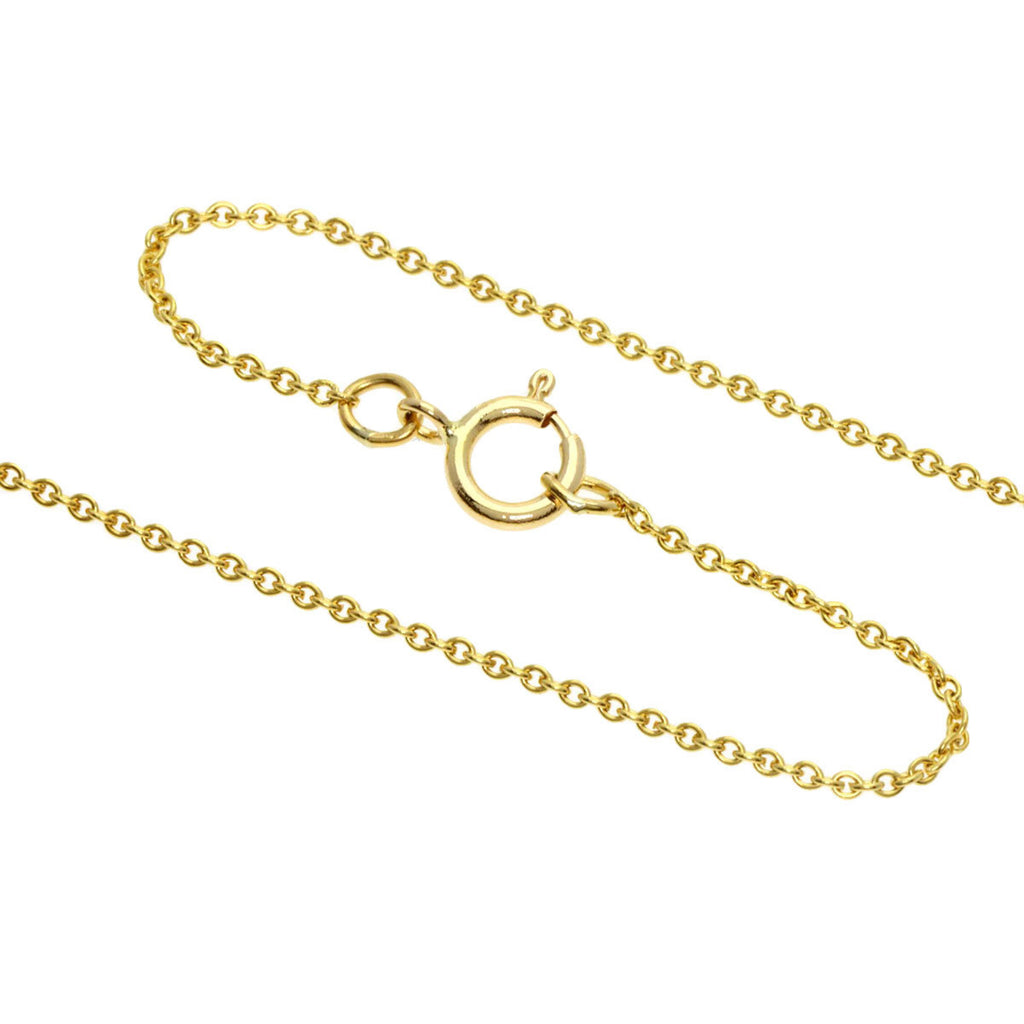 Tiffany Triple Heart Diamond Necklace K18 Yellow Gold Q28888
