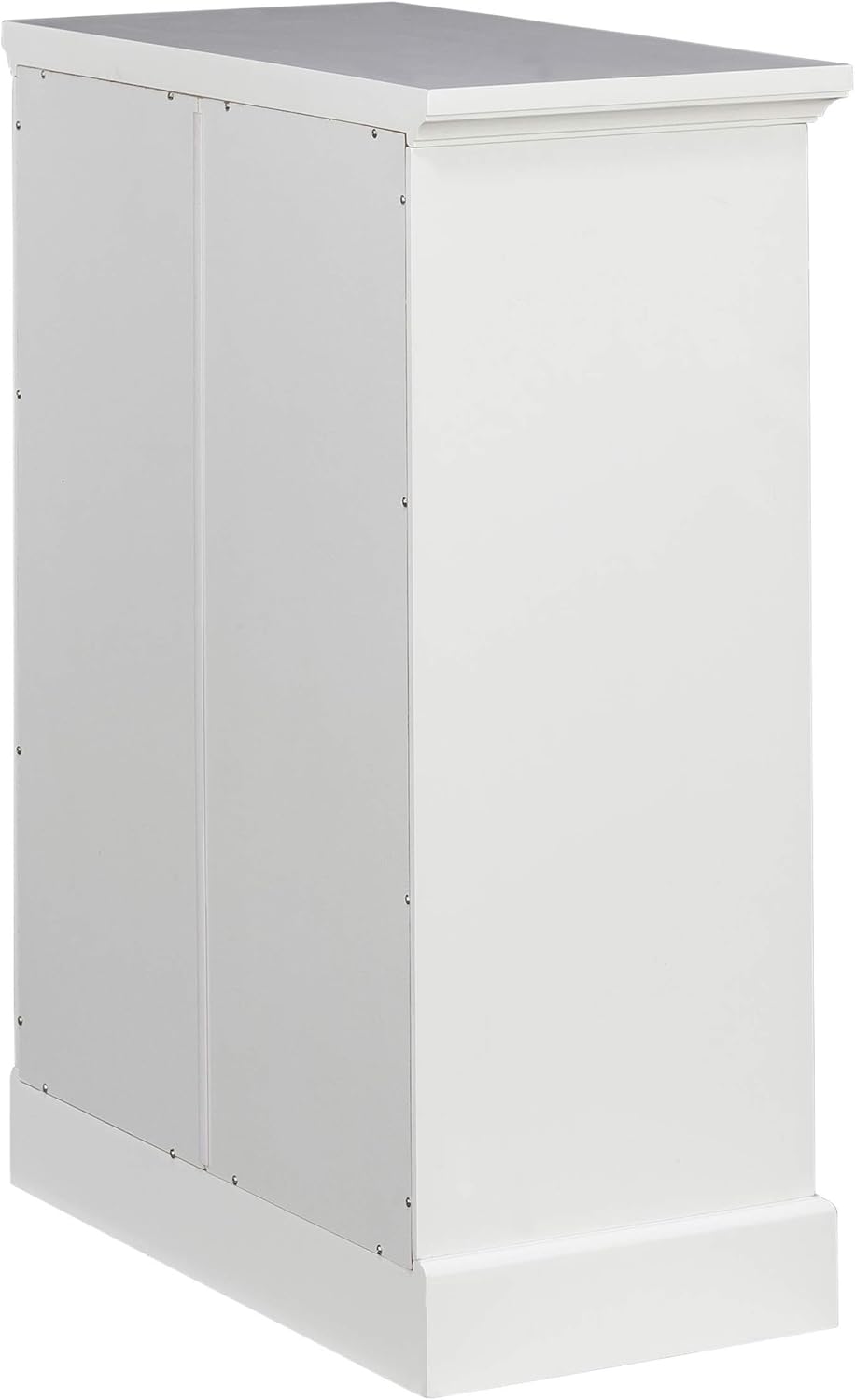 White Freestanding Floor Cabinet with 2 Doors 2 Adjustable Inner Shelves P164128