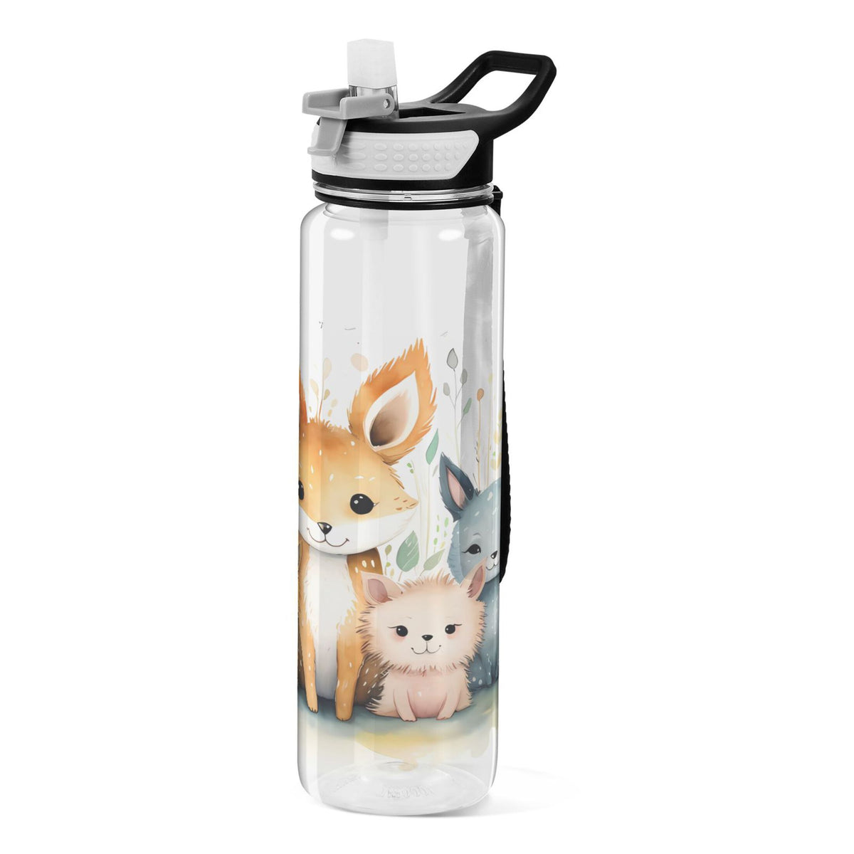 32oz Tritan Leakproof Clear Water Bottle with Straw J283226
