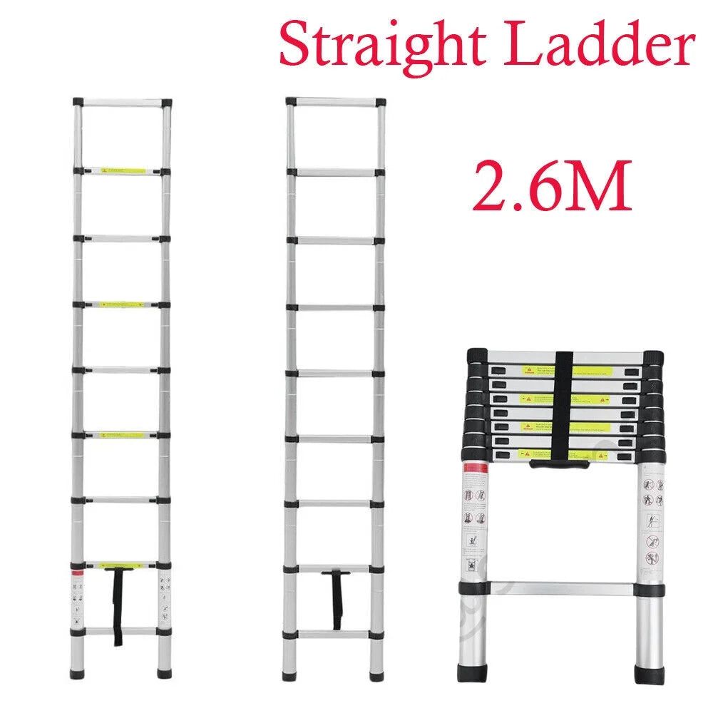 Telescoping Aluminum Extension Ladder 8.5FT N4977