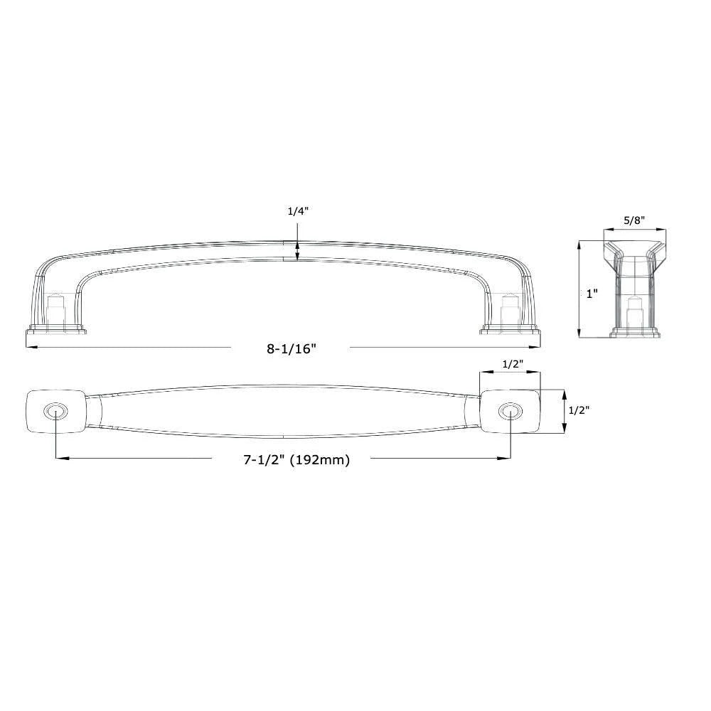 Satin Nickel Cabinet Hardware Handle Pull, 10 Pack C66765