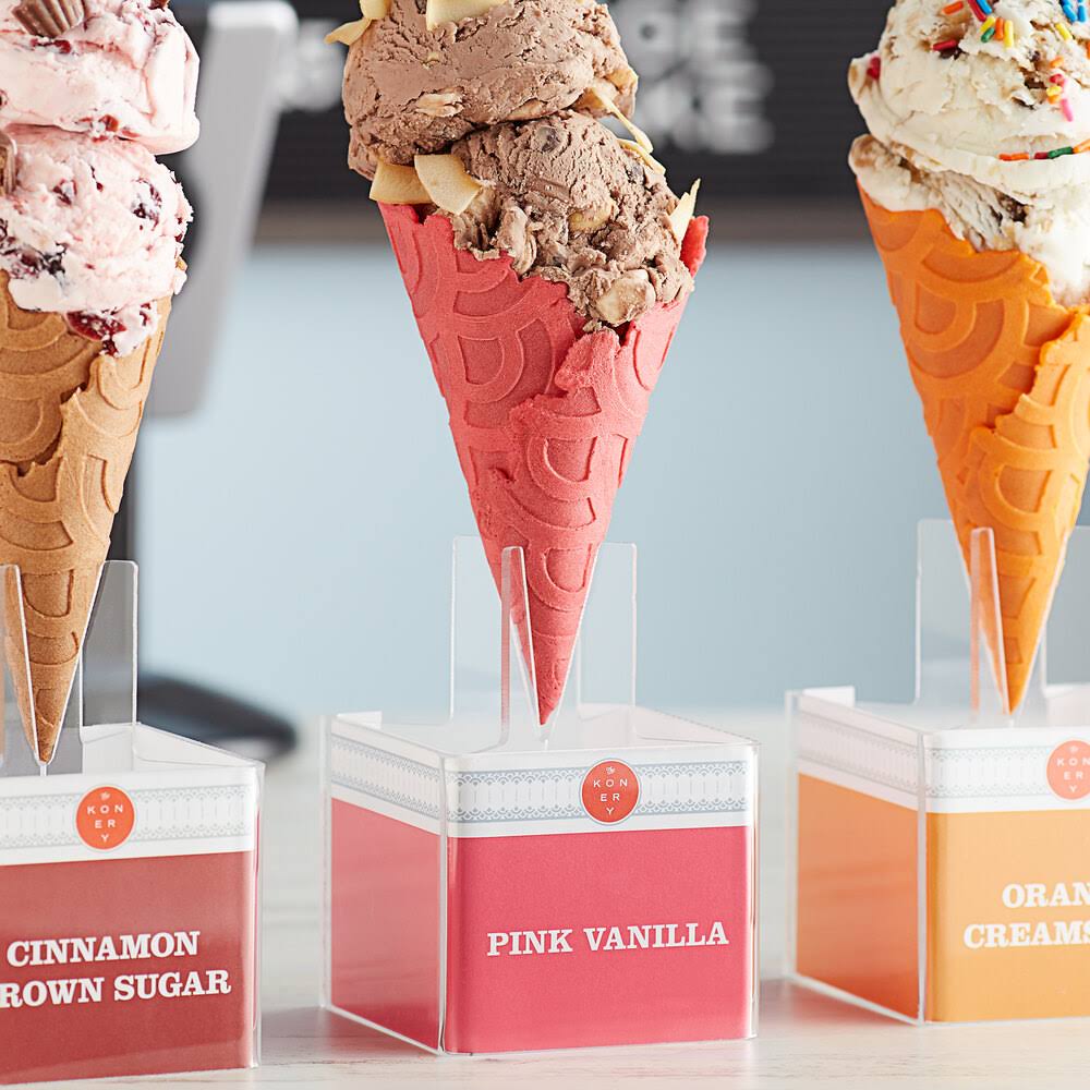 Pink Vanilla Waffle Cones 144/Case B74555