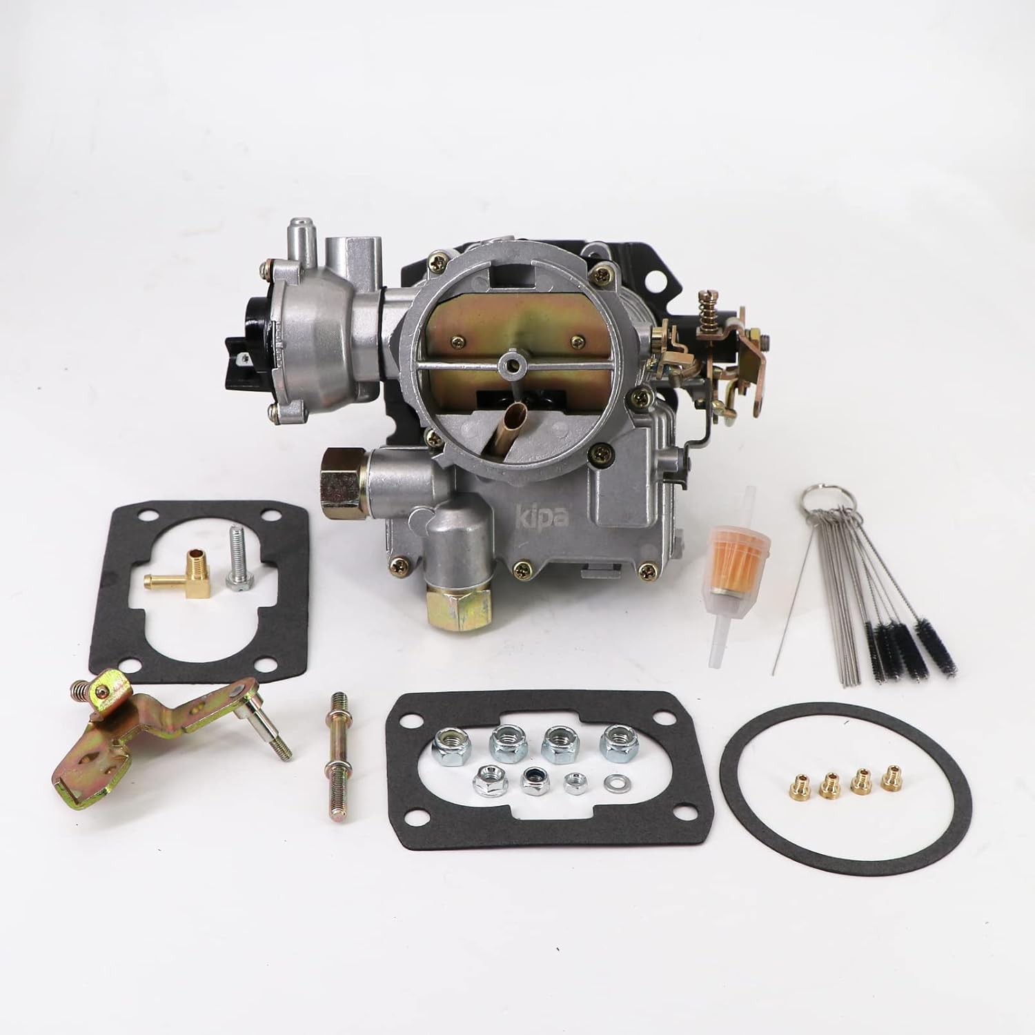 Carburetor for Mercruiser Marine 4-Cylinder 2.5L 3.0L 2 Barrel Side Fuel Inlet with Electric Choke M593205