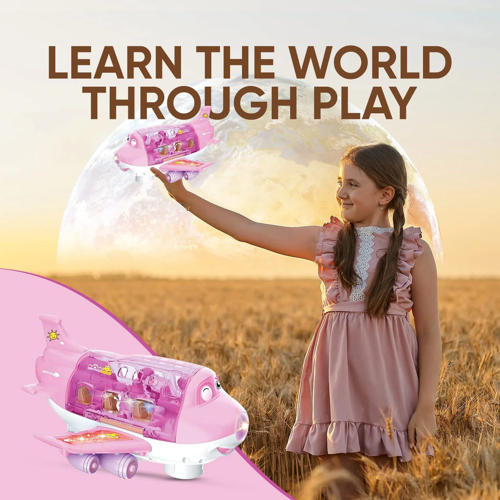 Kids' Play Airplanes with LED Flashing Lights and Sounds U68153
