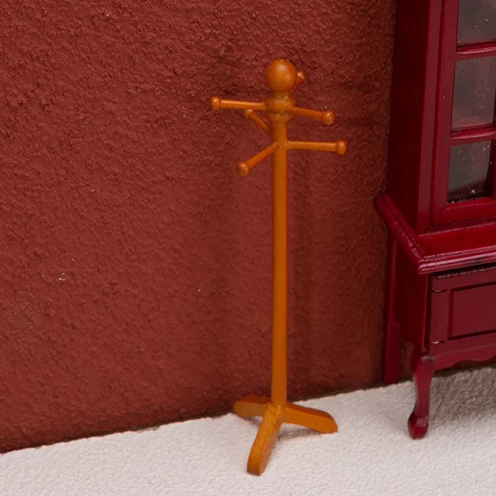 Wood Set of 5 Dollhouse Mini Rack A6948