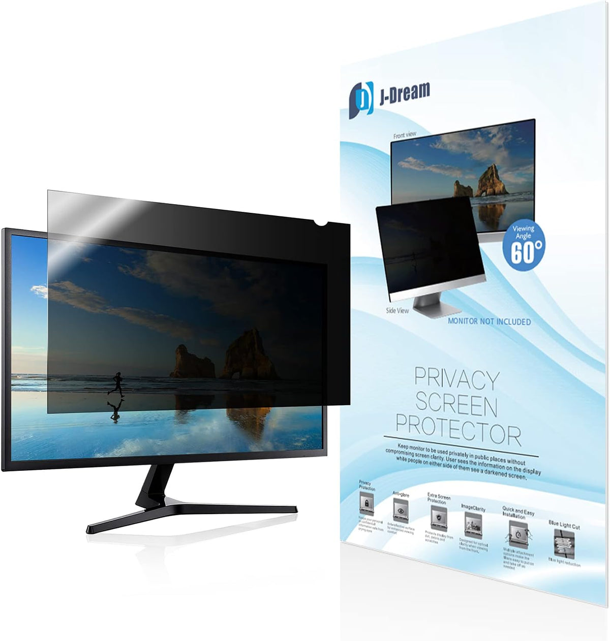 Hanging Privacy Screen Filter for Widescreen Monitors 25 Inch to 28 Inch L228