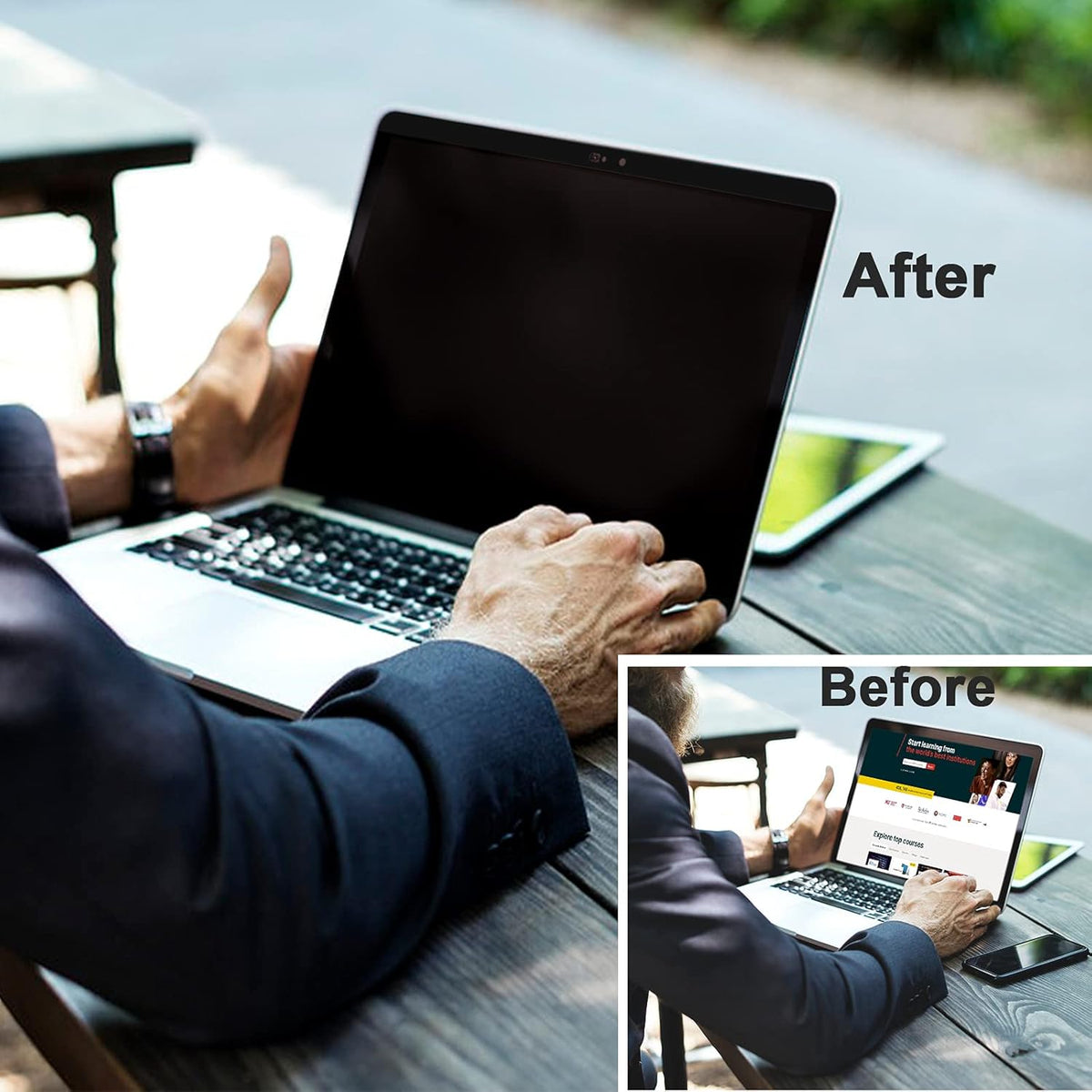 Magnetic Removable Anti Glare Blue Light Screen Protector for MacBook Pro 13 Inch with Camera Cover C826810