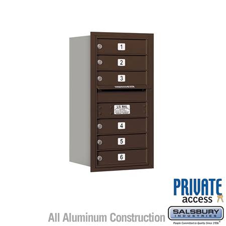 4C Horizontal Mailbox, Aluminum Y865