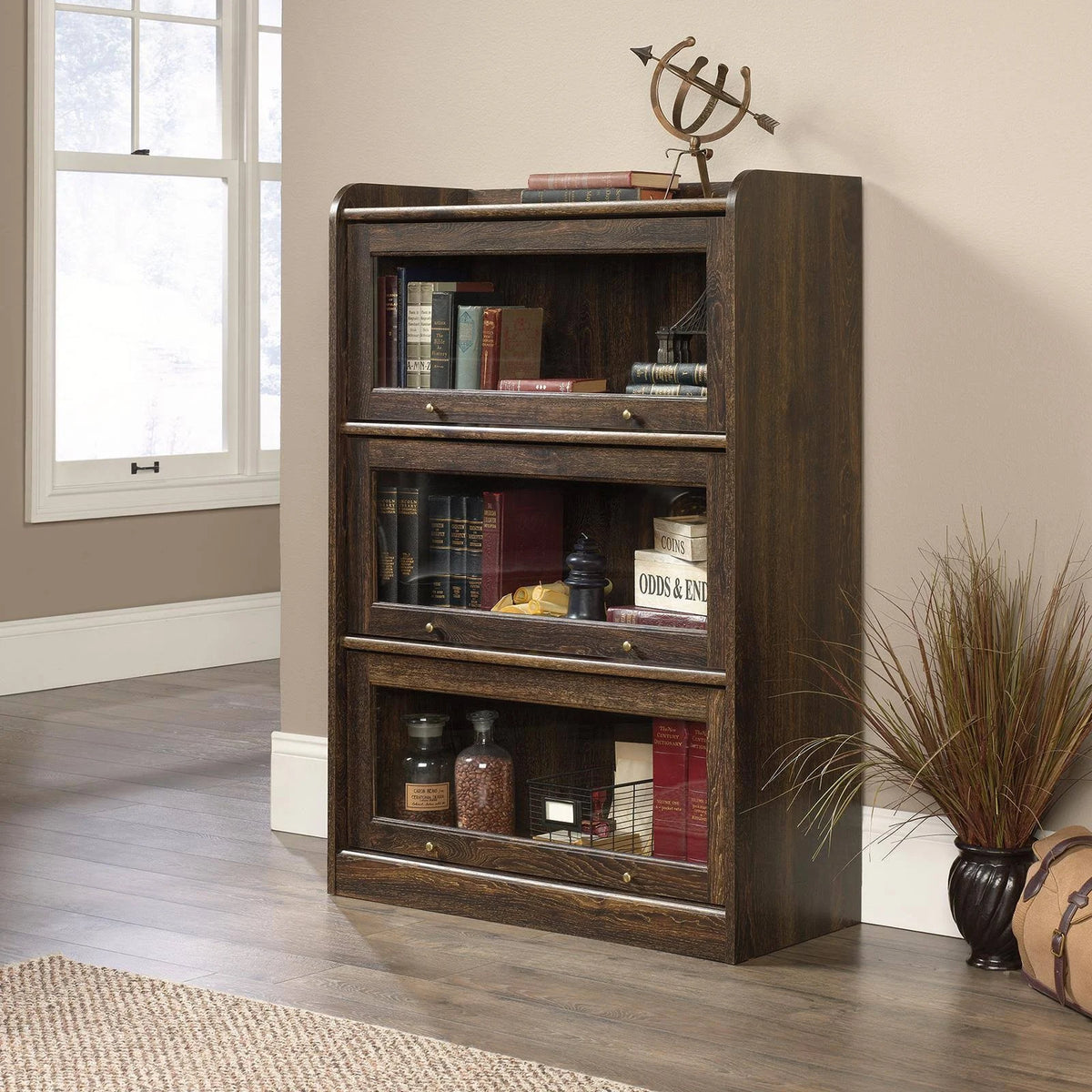 3-Shelf Bookcase, Iron Oak I796