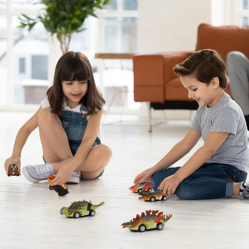 6 Pack Pull Back Dinosaur Cars K263224