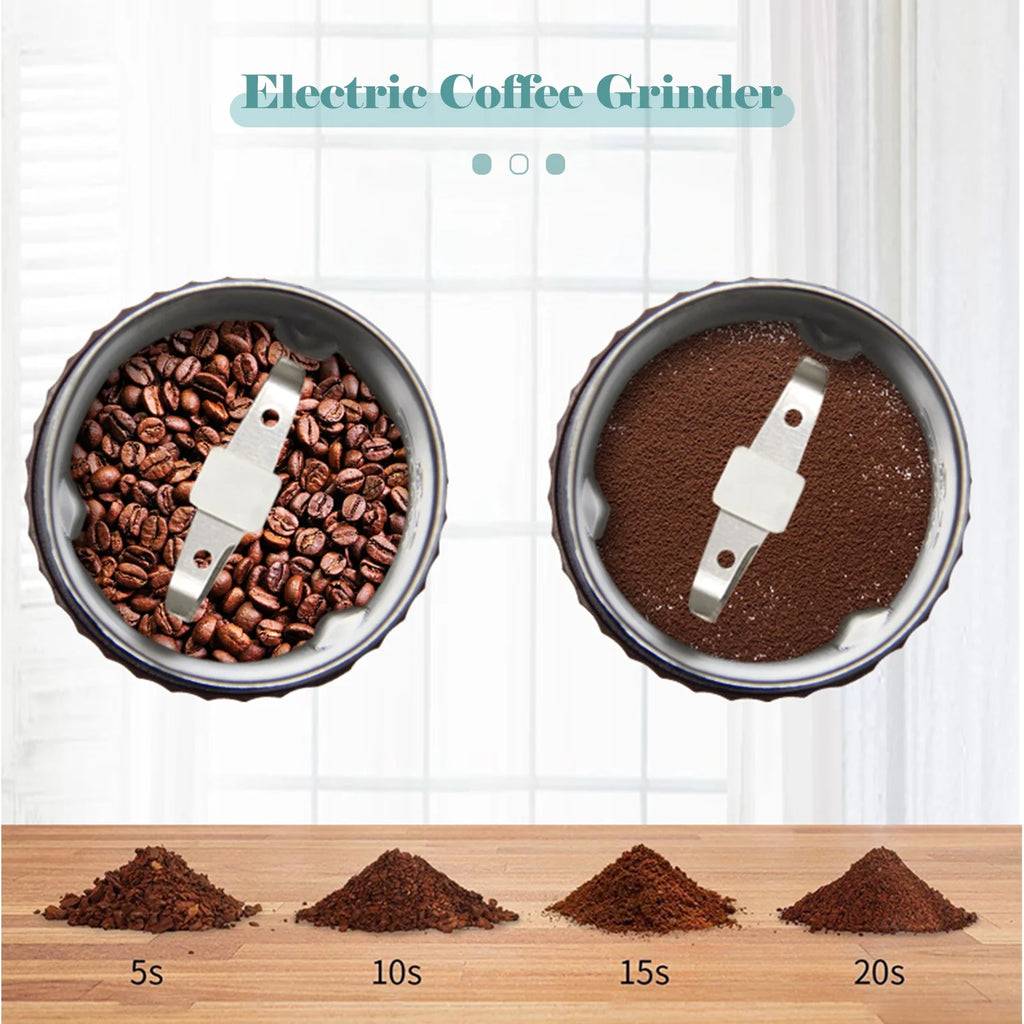 Stainless Steel Electric Coffee Grinder 200W T808