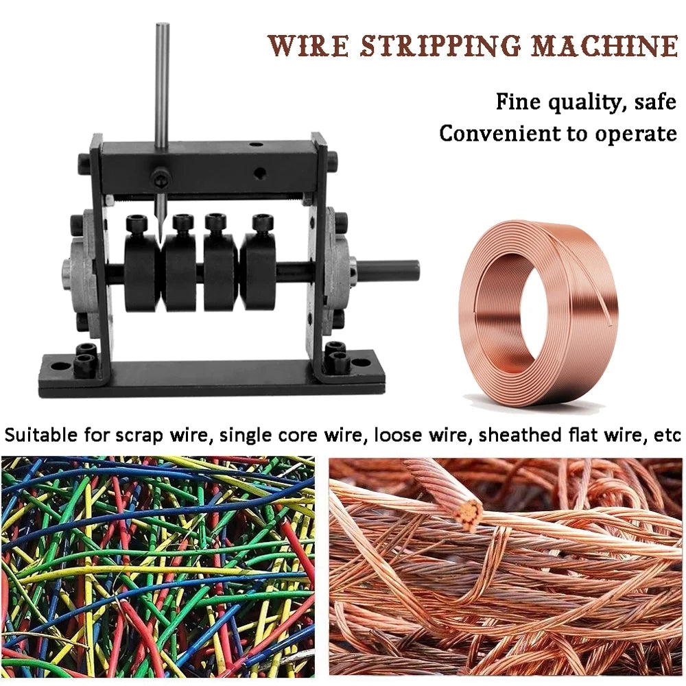 Manual Portable Wire Stripping Machine for 1-30mm Hand Tool T124