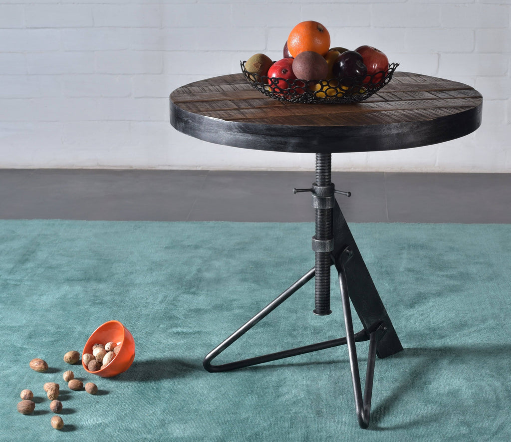 Natural Adjustable Round Accent Table L628294