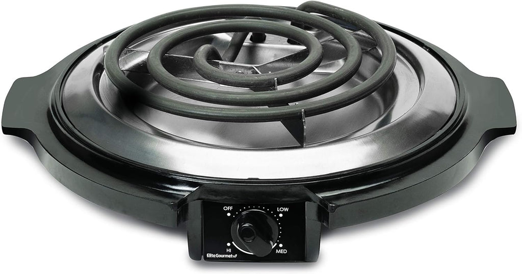White 1000 Watts Electric Single Burner, Pack of 2 X9534