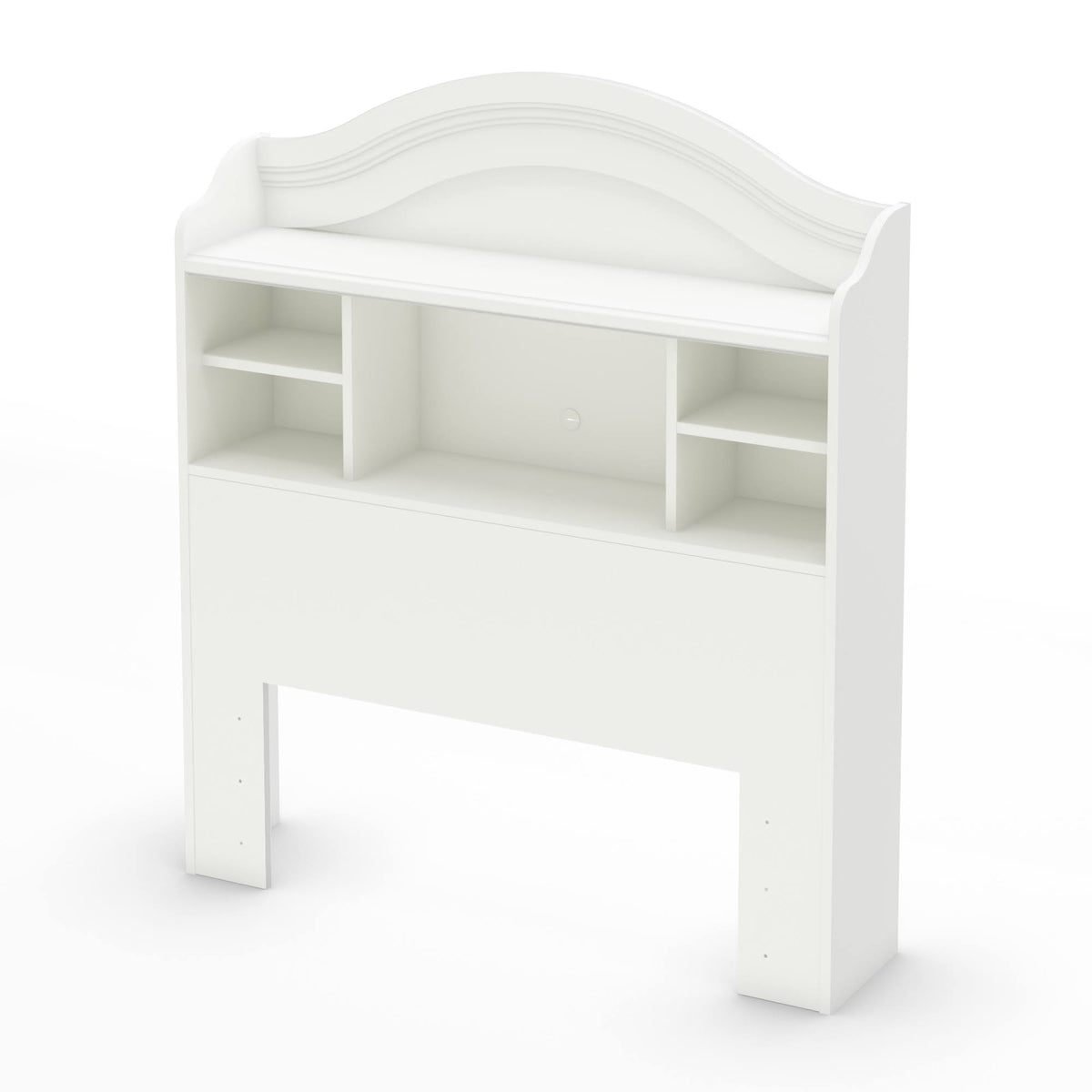 Pure White Twin Bookcase Headboard Q10503