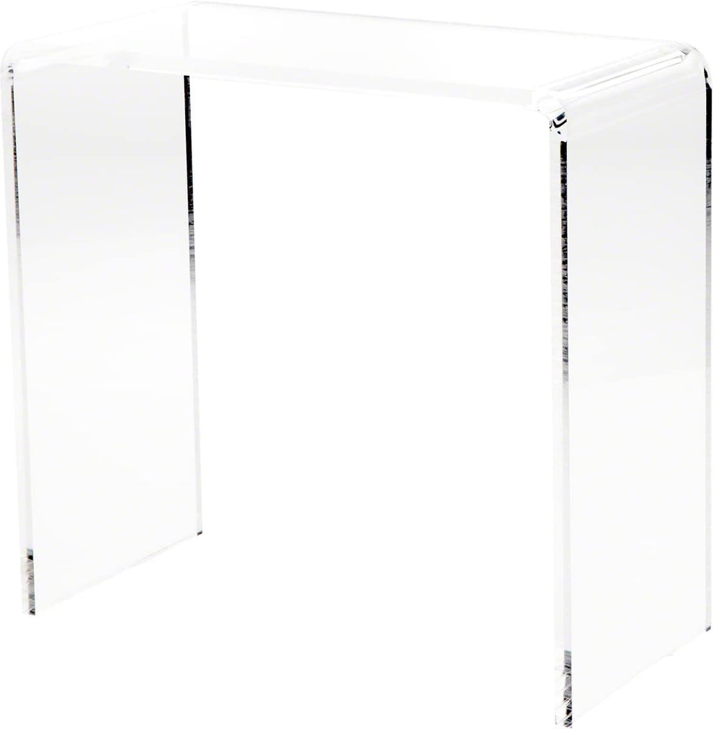 Clear Acrylic Rectangular Display Riser, 12 H x 12 W x 6 D, Pack of 2 E2494