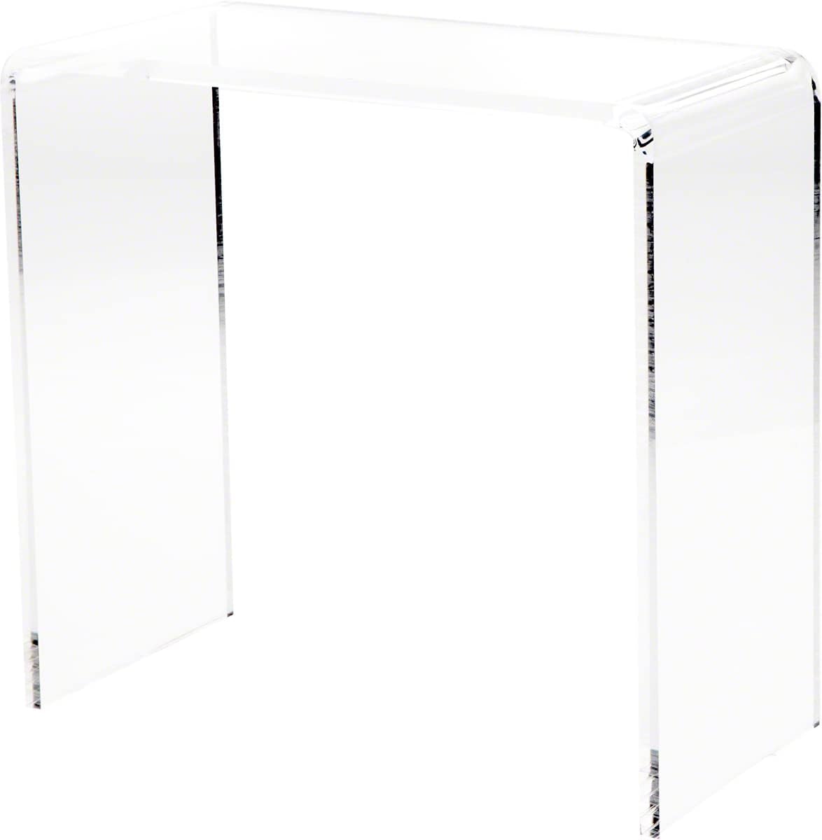 Clear Acrylic Rectangular Display Riser, 12 H x 12 W x 6 D, Pack of 2 E2494