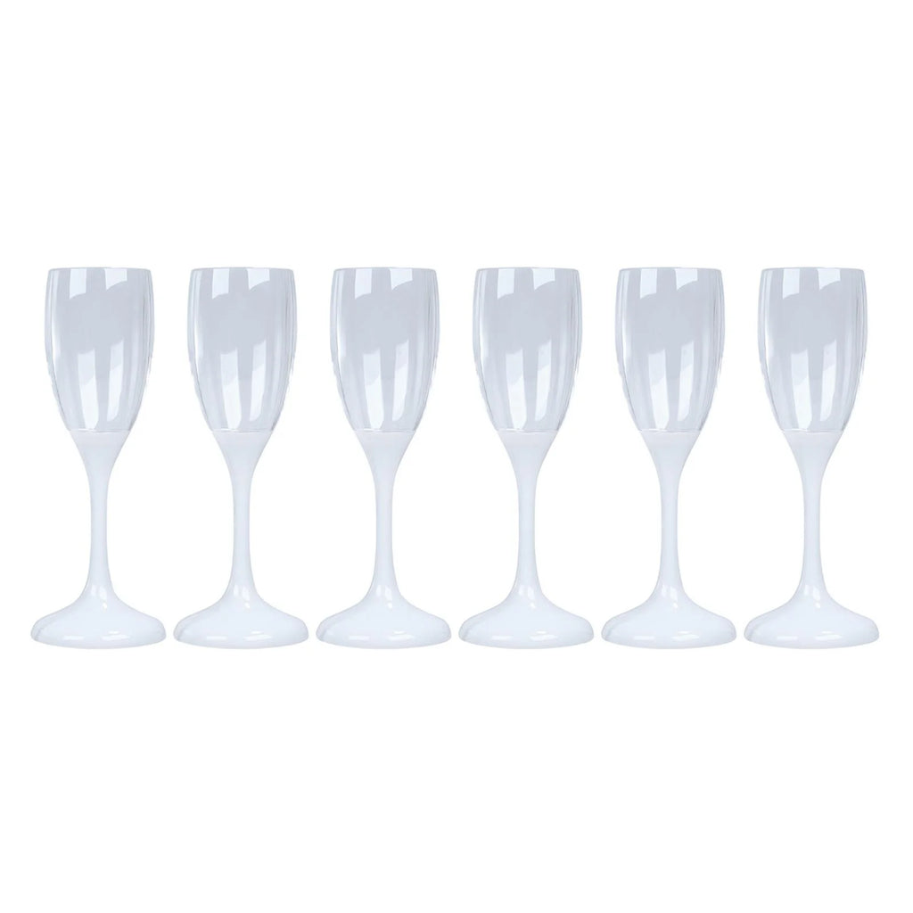 6x LED Light up Cocktail Glasses 150ml Drinkware W372536