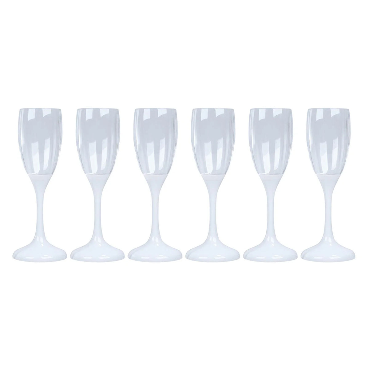 6x LED Light up Cocktail Glasses 150ml Drinkware W372536