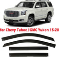Smoke Tinted Tape-On Side Window Visor Deflectors Rain Guards Pack of 2 U940