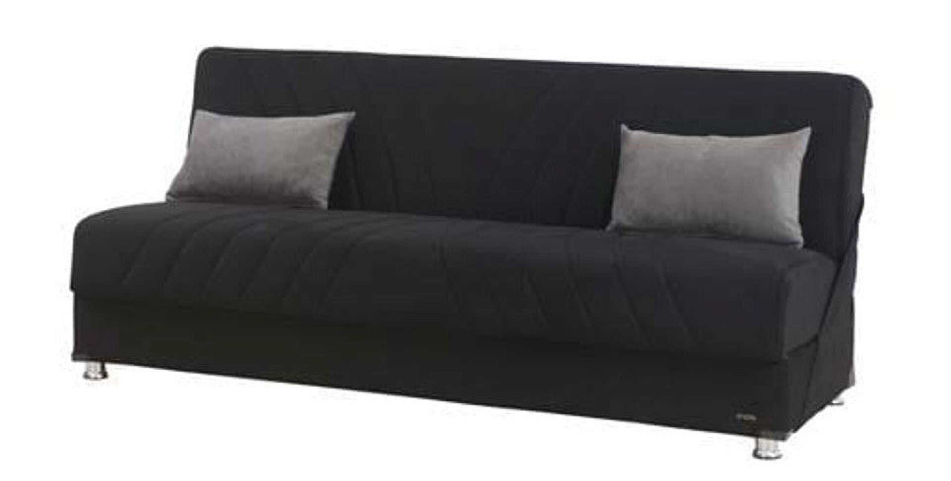 Black Fabric Sofa Bed J2491