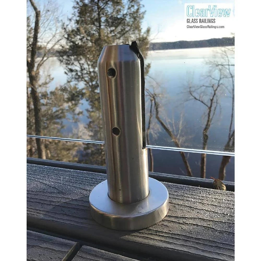 Tempered Laminated Glass Panel with Spigots O262510