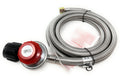 20 PSI Adjustable Propane Regulator with Stainless Steel Braided Hose, 8 FT K8646