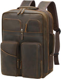 Vintage Leather Laptop Backpack I384