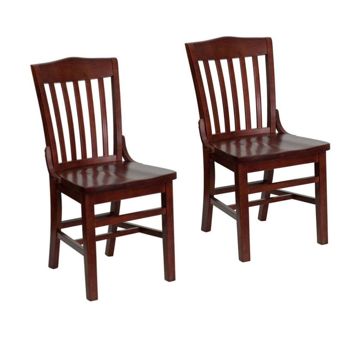 Mahogany Wood Restaurant Chair and Barstool B579