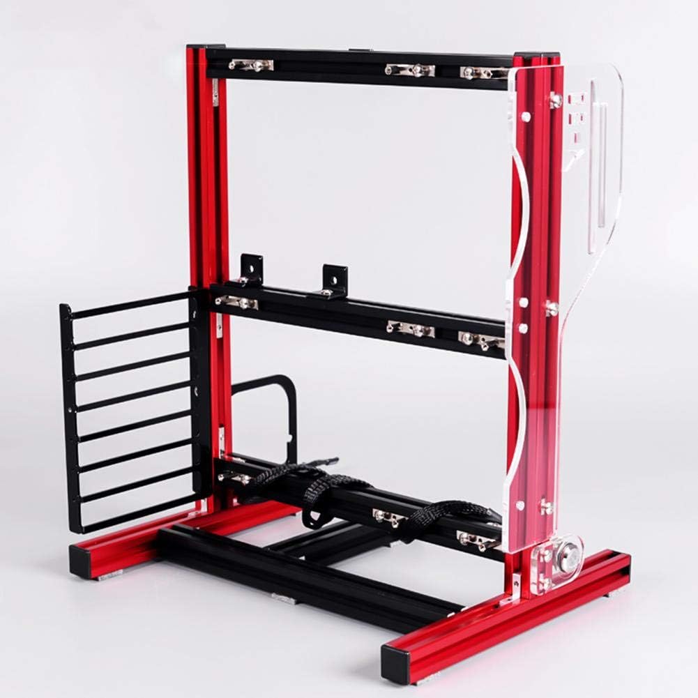 Red Open Aluminum Frame Motherboard Chassis Z964