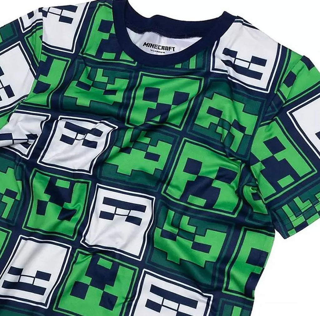 Minecraft Boy's Mob Character Pajama Set (Size 8) E852