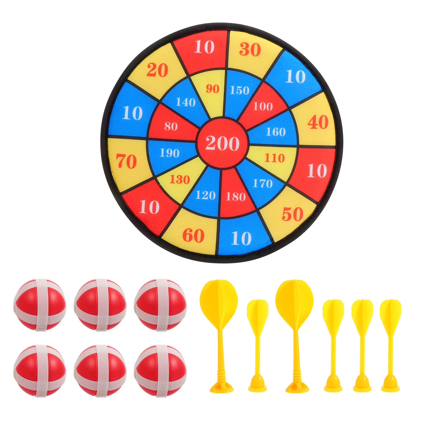 13Pcs Kids Sticky Balls Darts Board Toys T67063