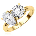18K Yellow Gold Engagement Ring T976