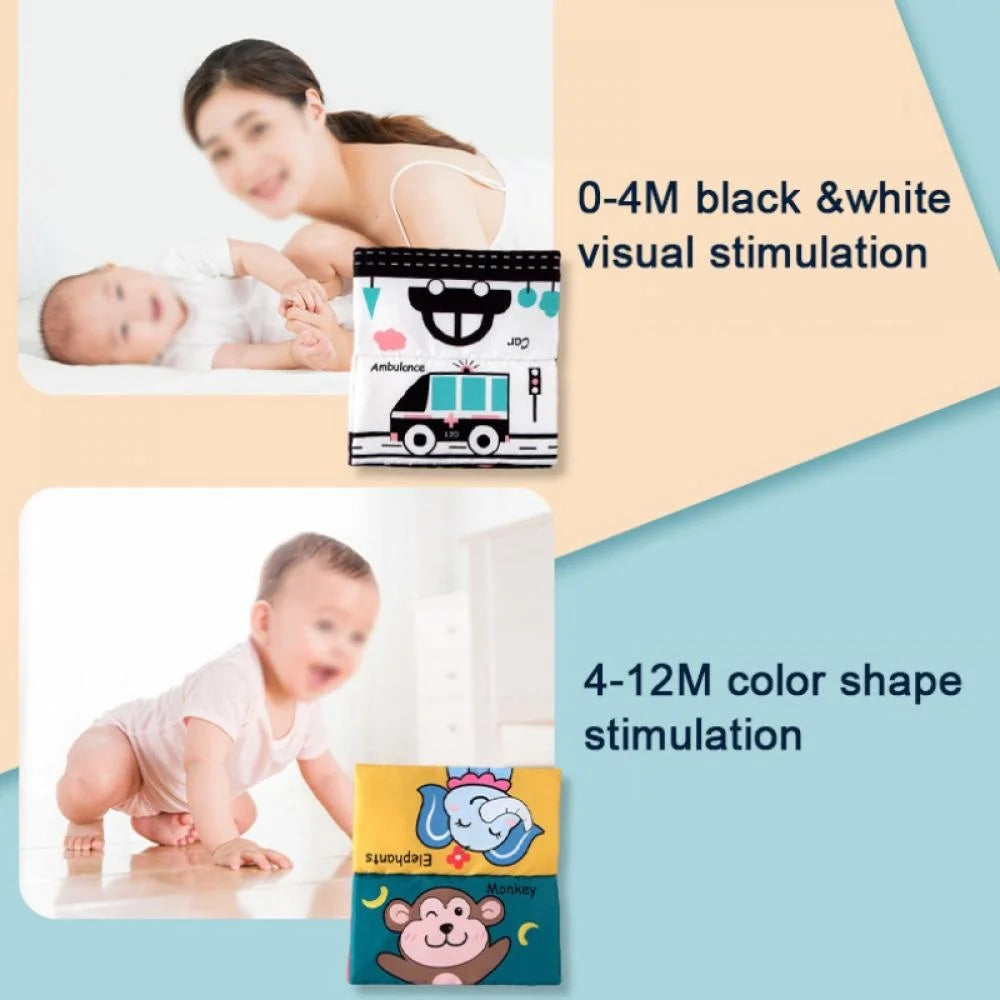 Black and White High Contrast Floor Mirror Toy for Baby Tummy Time R86333