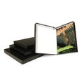 Black Clamshell Portfolio Print Box with White Lining S616