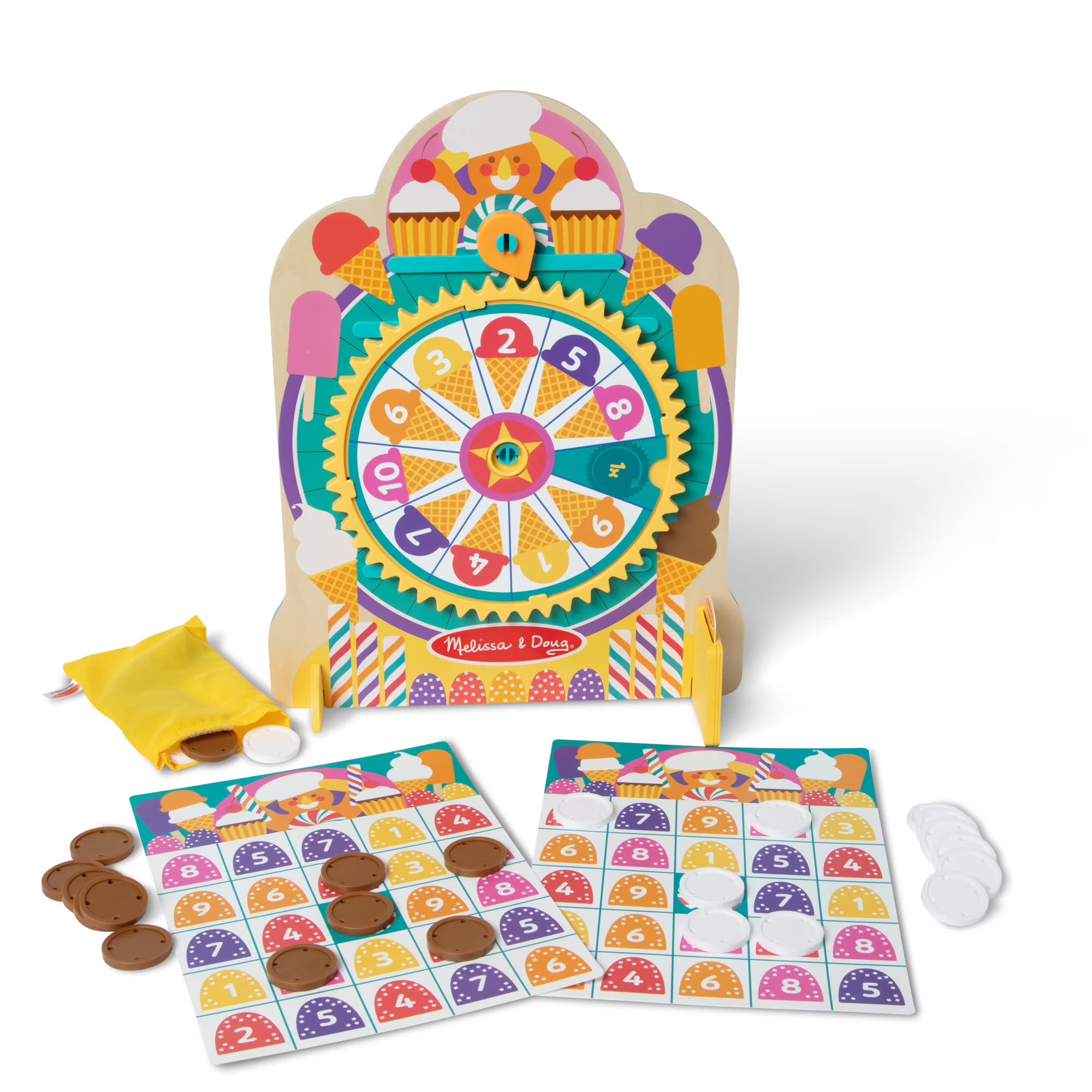 Wooden Double-Sided Roulette & Plinko Games C3677