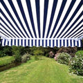 Blue/White Patio Awning Canopy RV Tent S1557