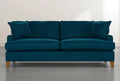 Teal Blue Velvet Sofa T62689