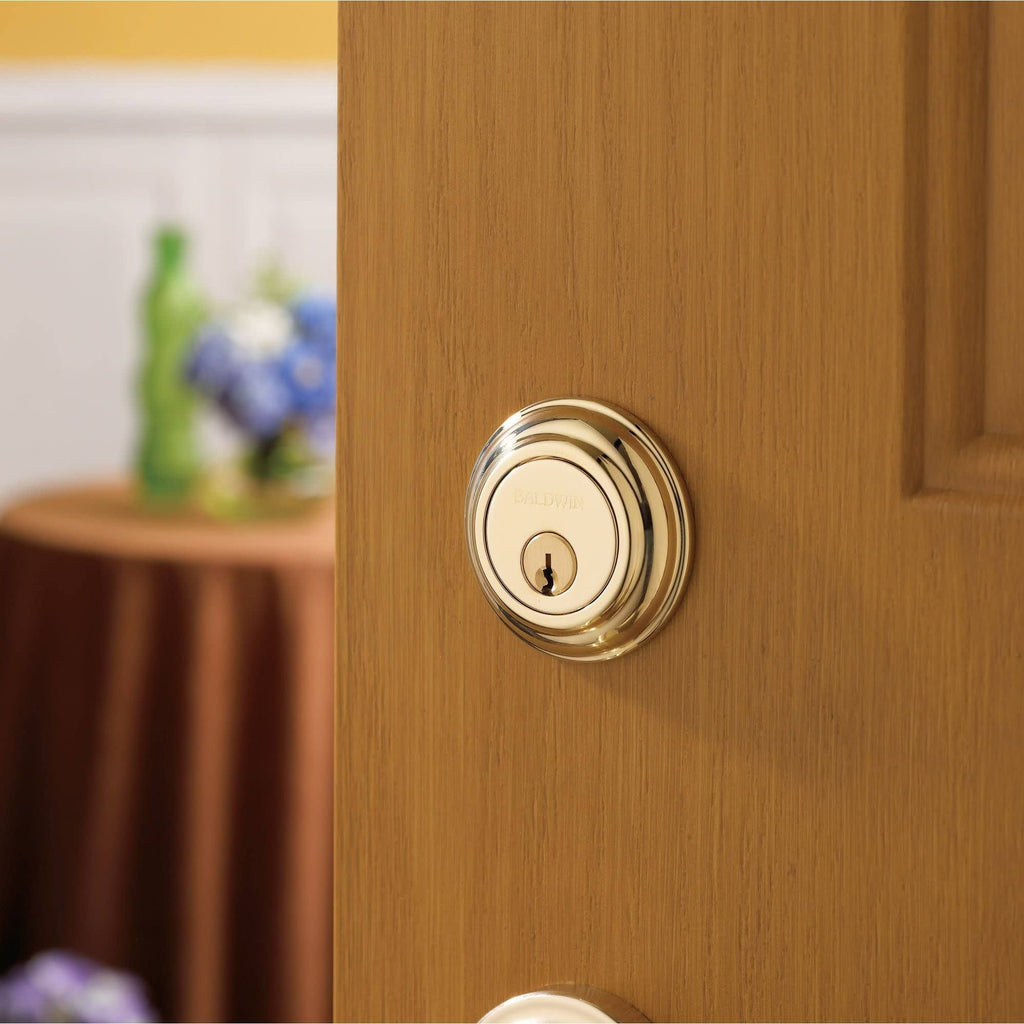 Satin Nickel Round Deadbolt Double Cylinder Q41609