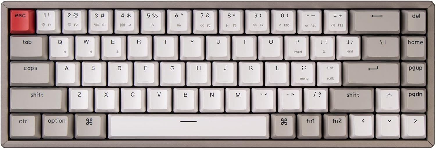 65% Compact 68-Keys Aluminum Frame Wireless Mechanical Keyboard U907