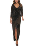 Metallic Maxi Evening Dress H585