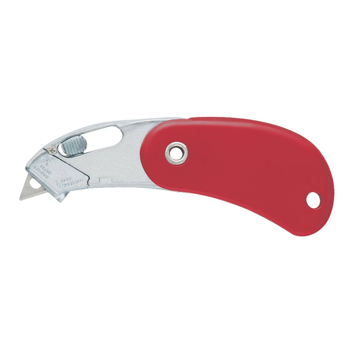 Red Spring-Back Pocket Safety Cutter, 12/Case C485