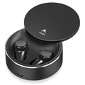 True Wireless Earbuds IPX5 Waterproof Touch Control with Mic Bluetooth Headphones - Black Q584241