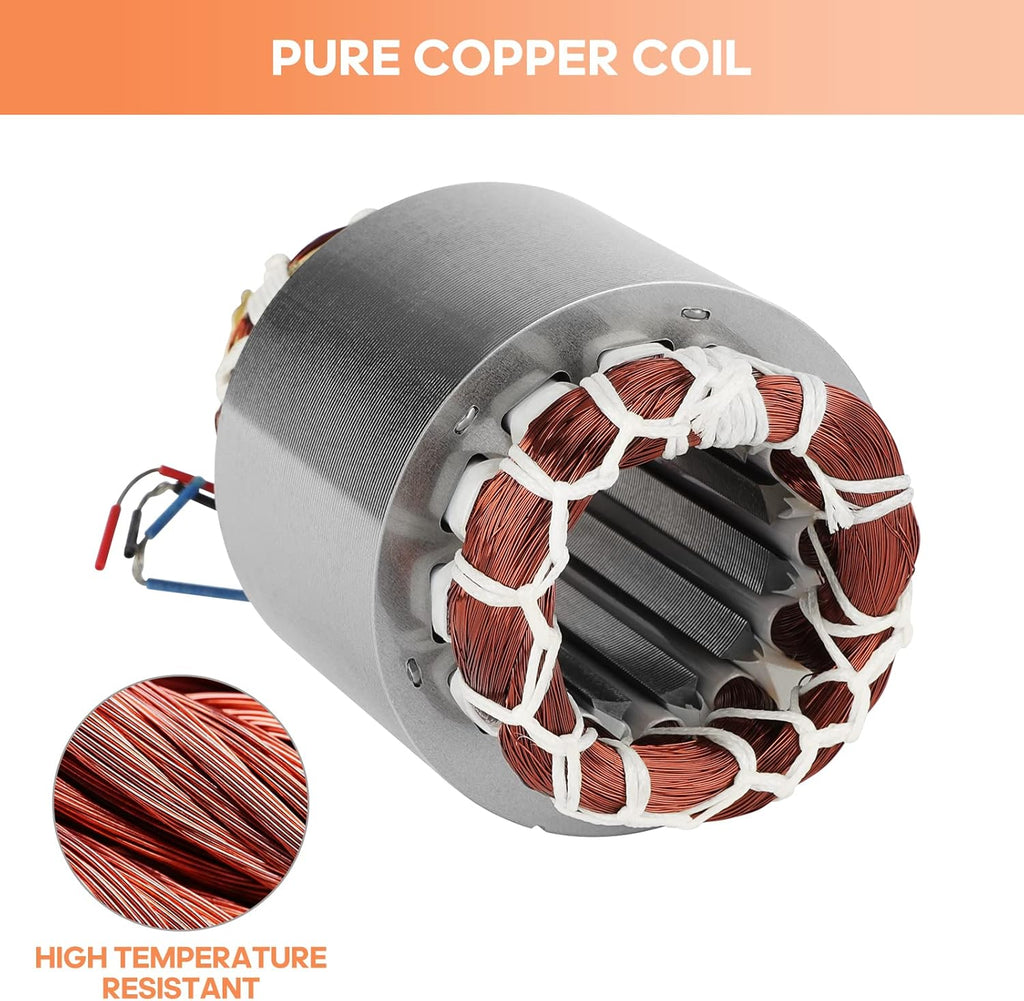 40W Concrete Vibrator Vibration Motor Single Phase AC 110V 3600RPM Aluminum Alloy Case Electric Asynchronous Vibrating Vibrators for Shaker Table N9414