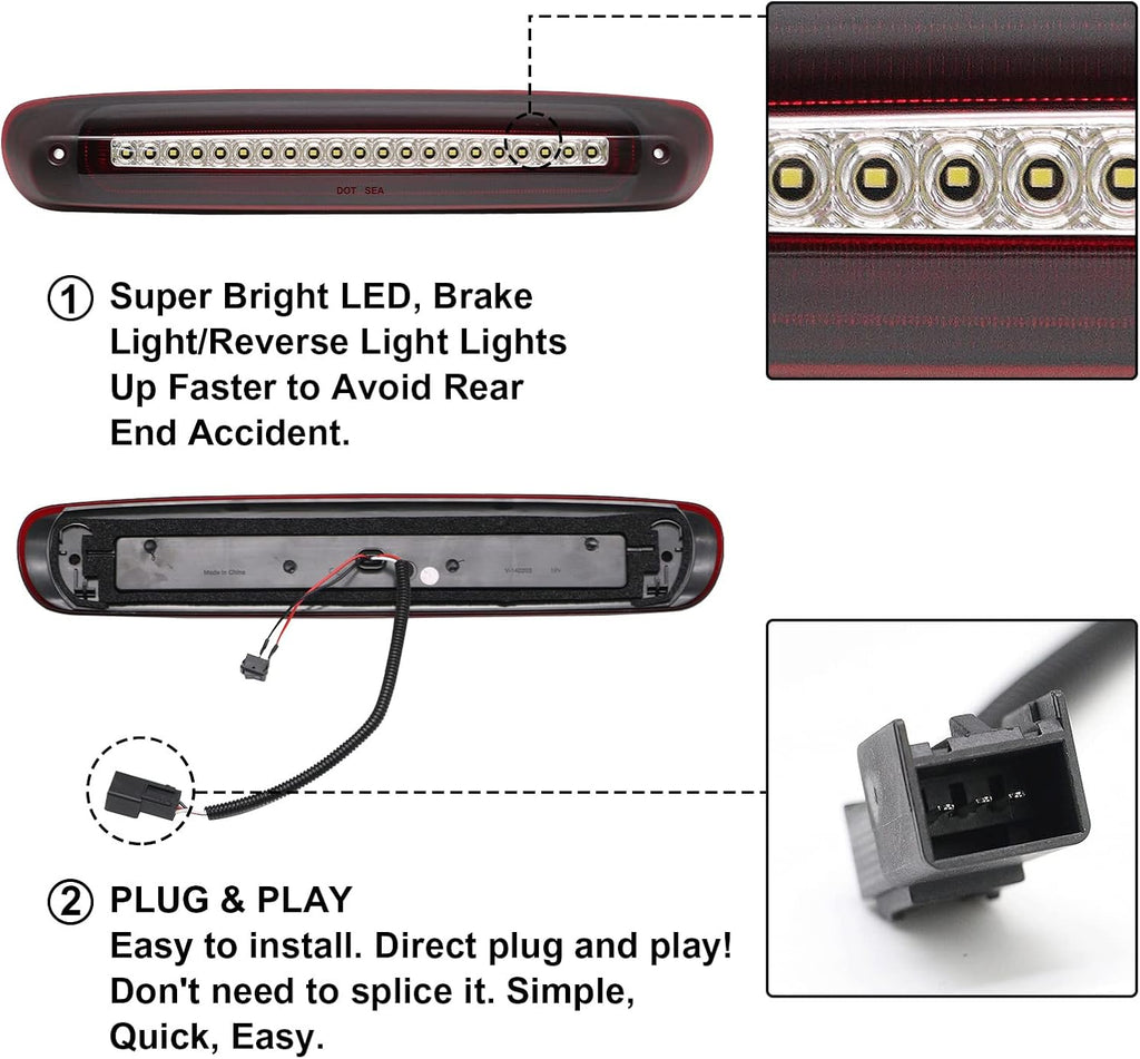 Third Brake Light LED Cab Roof Light Assembly D31793