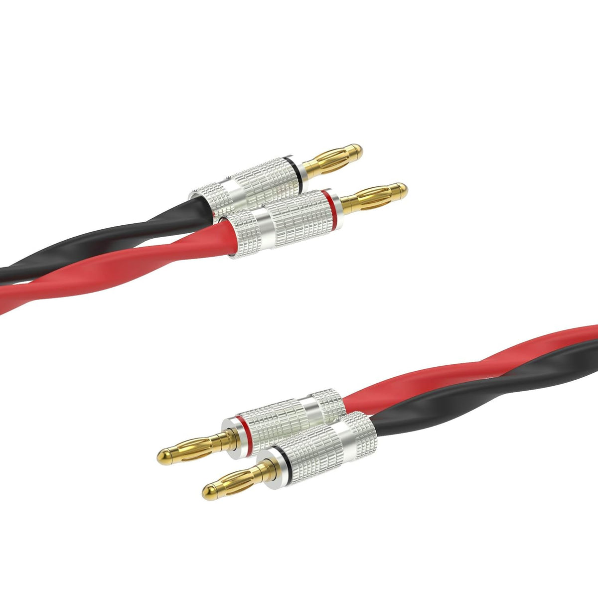 Black TechFlex 15 Feet Speaker Cable B6588